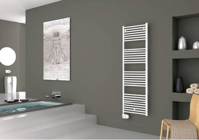 CORDIVARI SCALDASALVIETTE ELETTRICO LISA 22 CROMATO CON TERMOSTATO AMBIENTE DIGITALE VARIE MISURE