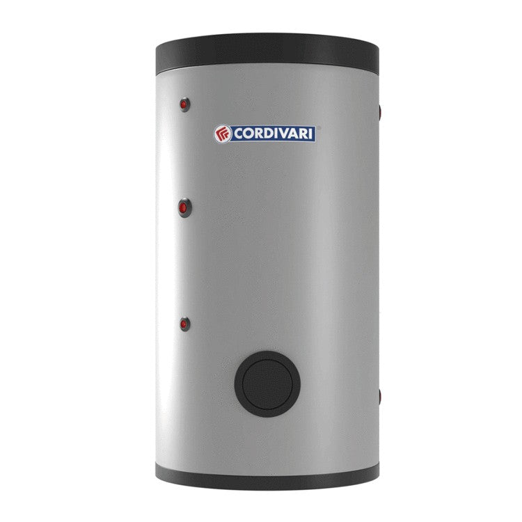 Volano Termico Cordivari PDC Pensile Per Pompa di Calore Da 25 LT Acciaio al Carbonio PVC Colore Grigio Codice 3070160920001