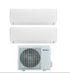 Condizionatore Climatizzatore Gree Dual Split Inverter R-32 Modello Pular 9000+9000 BTU Wi-Fi Integrato Con GWHD(14)NK6OO