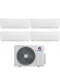 Condizionatore Climatizzatore Gree Quadri Split Inverter R-32 Modello Pular 9000+9000+9000+12000 BTU Wi-Fi Integrato Con GWHD(28)NK6LO
