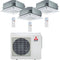 Condizionatore Climatizzatore Mitsubishi Electric Trial Split Cassetta R-32 9000+9000+9000 BTU Con MXZ-3F68VF Wi-Fi Optional