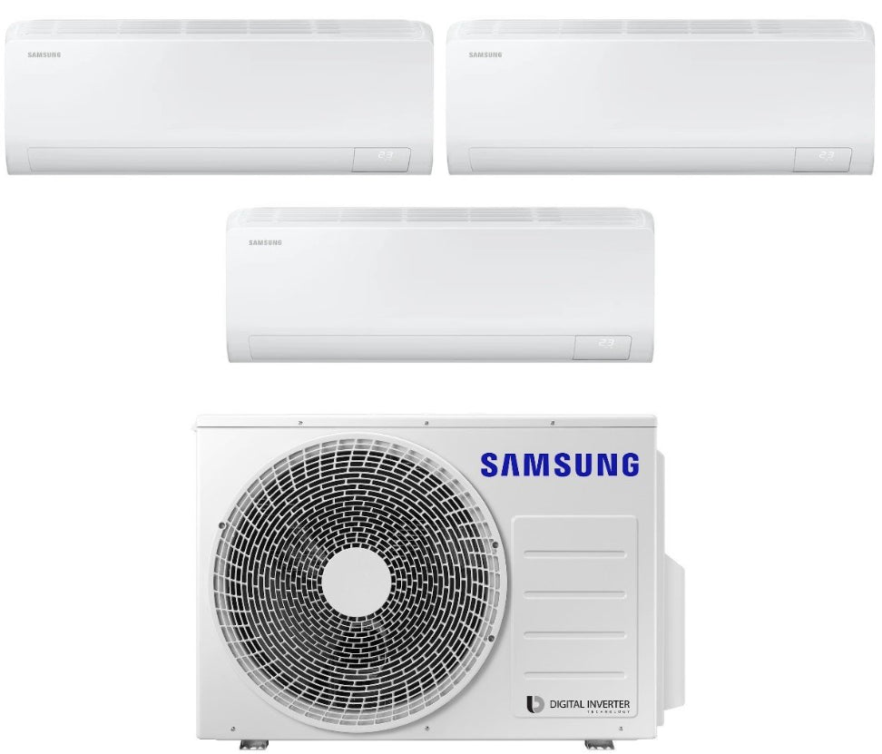 Condizionatore Climatizzatore Samsung Trial Split inverter Cebu S2 Wi-Fi R-32 9000+9000+12000 BTU Con AJ068TXJ3KG