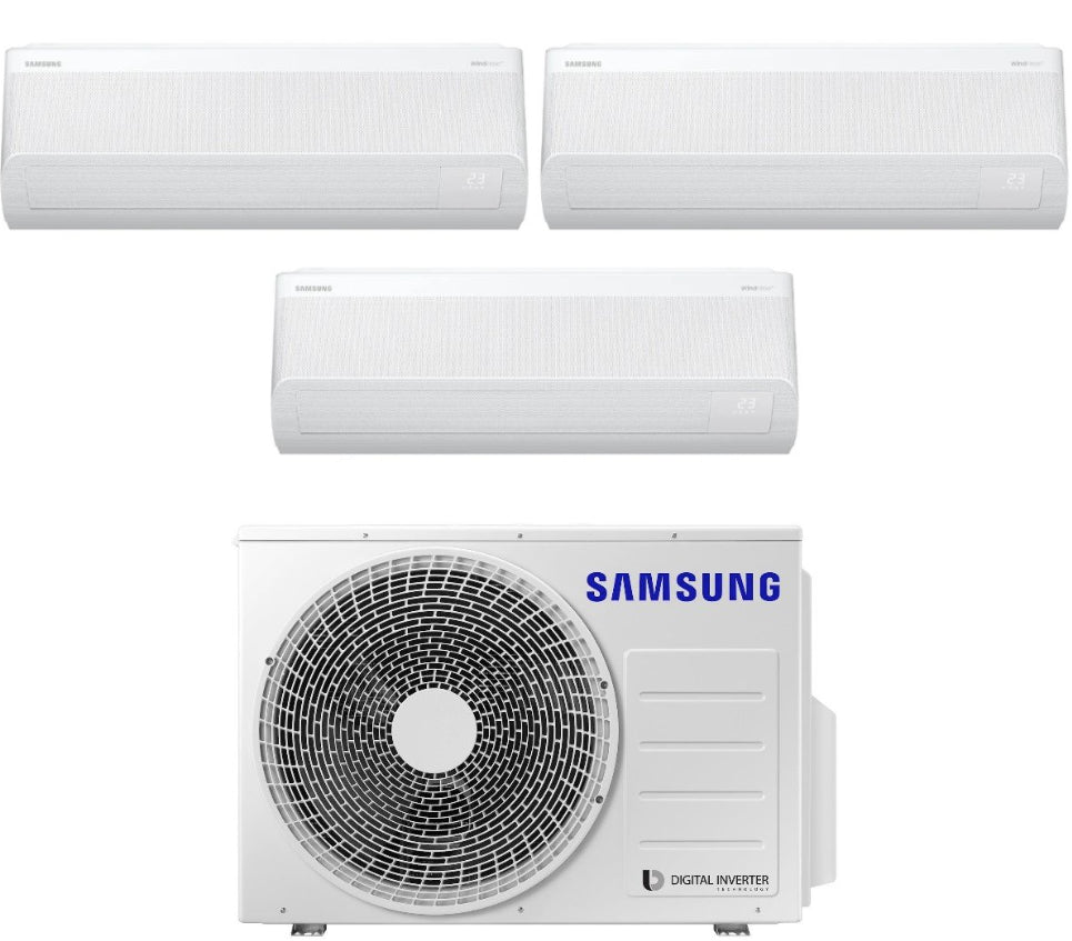 Condizionatore Climatizzatore Samsung Trial Split Inverter Windfree Avant S2 R-32 9000+9000+12000 BTU Wi-Fi Integrato Con AJ052TXJ3KG