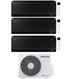 Condizionatore Climatizzatore Samsung Trial Split Inverter Windfree Black R-32 9000+9000+9000 BTU Con AJ052TXJ3KG Wi-Fi Integrato