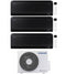 Condizionatore Climatizzatore Samsung Trial Split Inverter Windfree Black R-32 9000+9000+12000 BTU Con AJ052TXJ3KG Wi-Fi Integrato