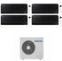 Climatiseur Samsung Quadri Split Inverter Windfree Noir R-32 7000+7000+9000+9000 BTU avec Wi-Fi intégré AJ080TXJ4KG/UE