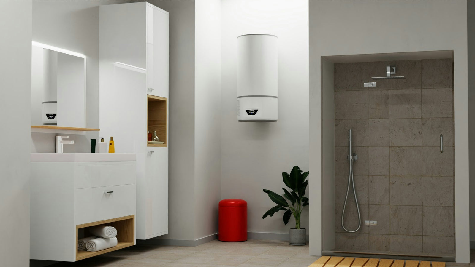 Scaldabagno Ariston a Pompa Di Calore Lydos Hybrid Wi-Fi 80 LT Cod. 3629064