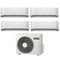 Condizionatore Climatizzatore Hitachi Quadri Split Inverter R-32 airHome 400 9000+12000+12000+12000 BTU Con RAM-G85N5HA(B)E Multi Pro G Wi-Fi Integrato 9+9+12+12