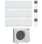 Condizionatore Climatizzatore Mitsubishi Electric Trial Split inverter Kirigamine Zen White R-32 7000+12000+15000 Colore Bianco con MXZ-3F68VF Wi-Fi Integrato 7+12+15