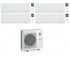 Condizionatore Climatizzatore Mitsubishi Electric Quadri Split inverter Kirigamine Zen White R-32 7000+7000+7000+7000 Colore Bianco con MXZ-4F72VF4 Wi-Fi Integrato 7+7+7+7