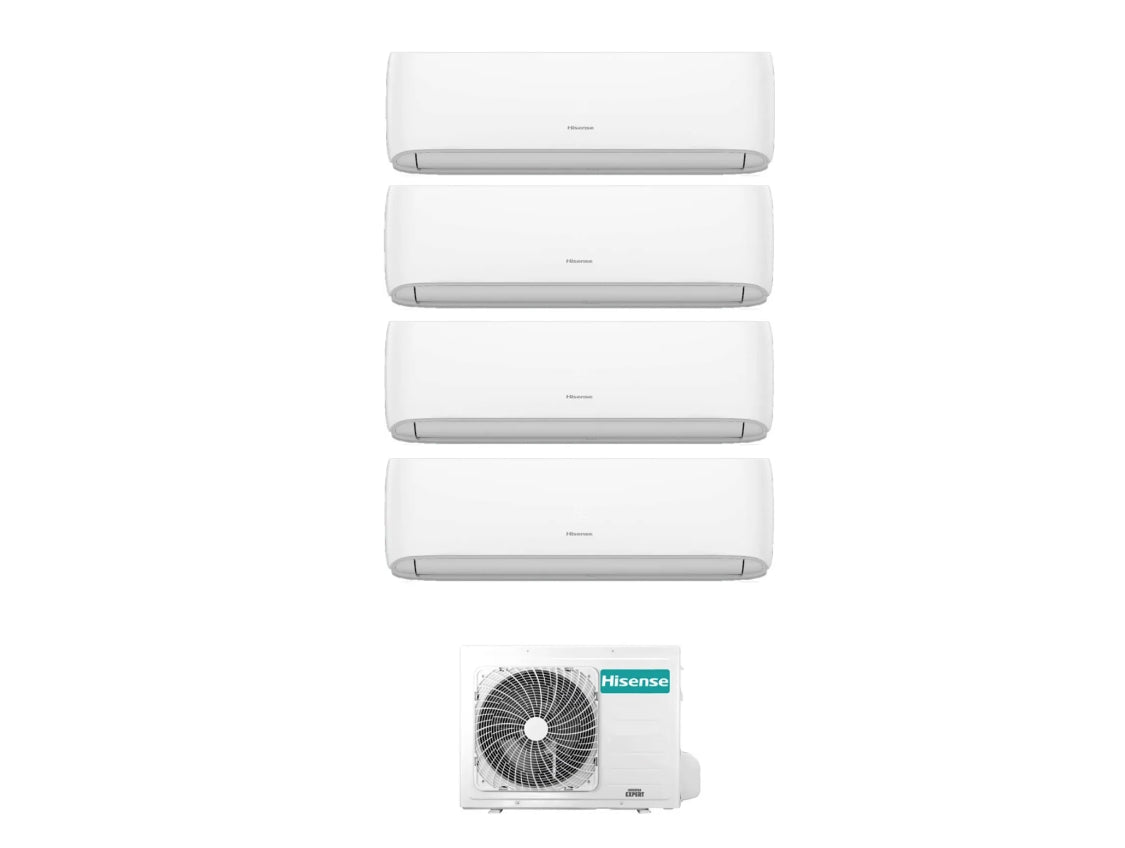 Condizionatore Climatizzatore Hisense Quadri Split Inverter R-32 Hi-Comfort 7000+7000+9000+18000 Con 4AMW81U4RJC WiFi Integrato 7+7+9+18
