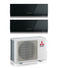 Condizionatore Climatizzatore Mitsubishi Electric Dual Split inverter Kirigamine Zen Black R-32 7000+18000 Colore Nero con MXZ-2F53VF3 7+18 Wi-Fi Integrato