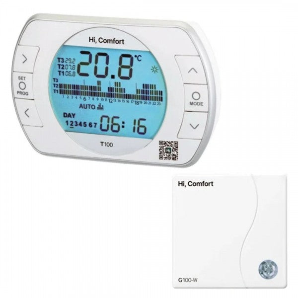 Caldaia a Condensazione Riello Start 25 Kis Cod. 20187404 Metano + Kit Scarico Fumi + Cronotermostato Hi-Comfort T100 Cod. 20193354 in Omaggio  **PROMO**