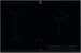 Electrolux 600 Series Bridge LIL83443 80cm 4-Zone Built-In Induction Hob, Black