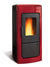 La Nordica Extraflame pellet thermo stove mod. Liliana Idro 25 kW burgundy