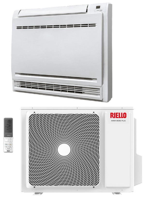 Condizionatore Climatizzatore Riello Monosplit Inverter R-32 a Console a Pavimento 9000 Btu AMC 25 PLUS