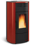 Termostufa a pellet La Nordica Extraflame mod. Raffaella Idro 18.8 kW bordeaux