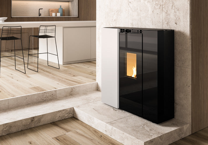 Termostufa a Pellet Palazzetti Tiffany Idro Ventilata TC 13 Kw - Vari Colori
