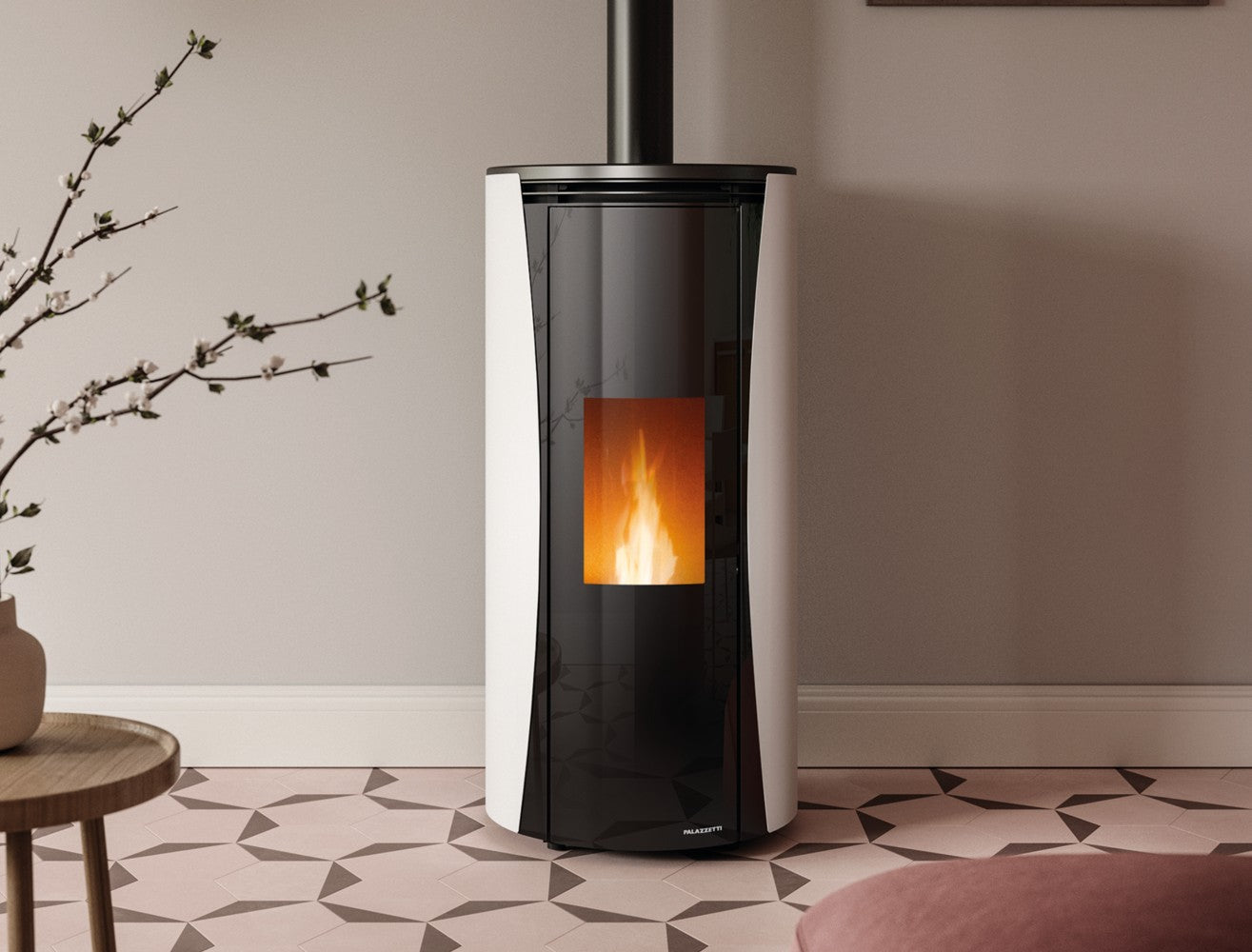 Stufa a Pellet ad Aria Palazzetti Ecofire Vivi TC US 9 Kw - Vari Colori