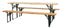 Set birreria in legno cm 220x80x76H