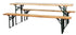 Set birreria in legno cm 220x80x76H