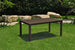 Tavolo da esterno giardino in resina antiurto effetto Polirattan Mod. Melody cm 160x94x74h marrone