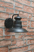 Lanterna da esterno in acciaio con braccio cm 22x26x27h Mod. Marina colore nero