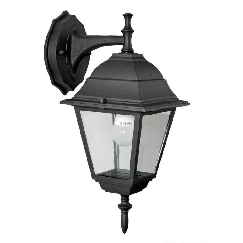 Lanterna da esterno in alluminio con braccio cm 15x15x35h Mod. Baby
