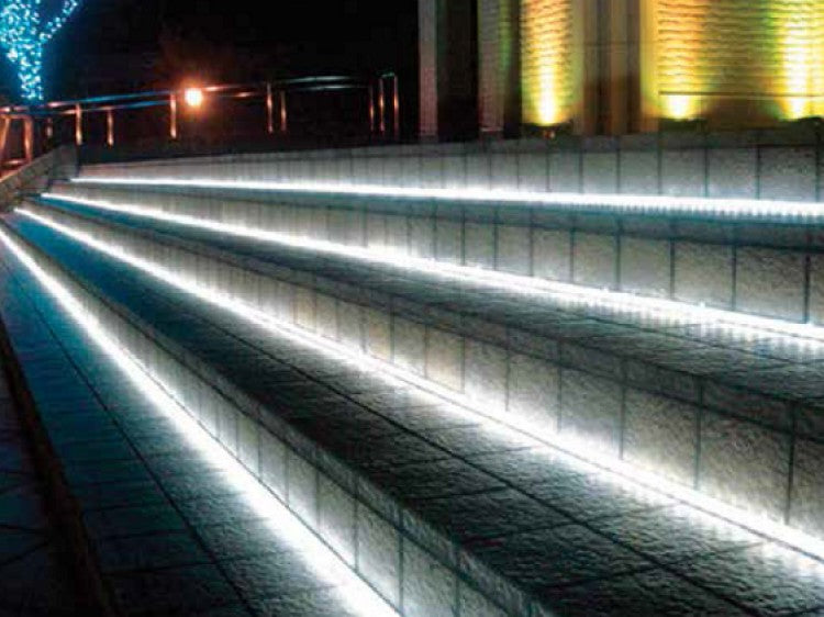 Striscia led adesiva per esterni rotolo da 5 m luce fredda