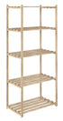 Scaffale in kit in pino 5 ripiani cm 65x40x171h