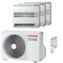 Condizionatore Climatizzatore Toshiba Trial Split Inverter Console Pavimento R-32 7000+7000+10000 BTU RAS-3M18G3AVG-E Wi-Fi Optional