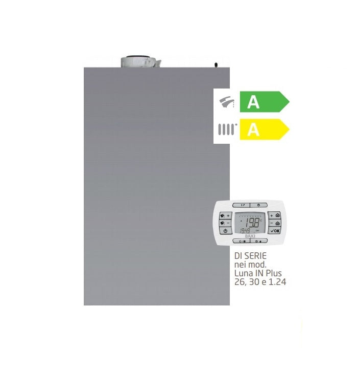 Caldaia a Condensazione Baxi Luna IN Plus 30 Kw Da Incasso Metano/GPL Completa di Kit Scarico Fumi