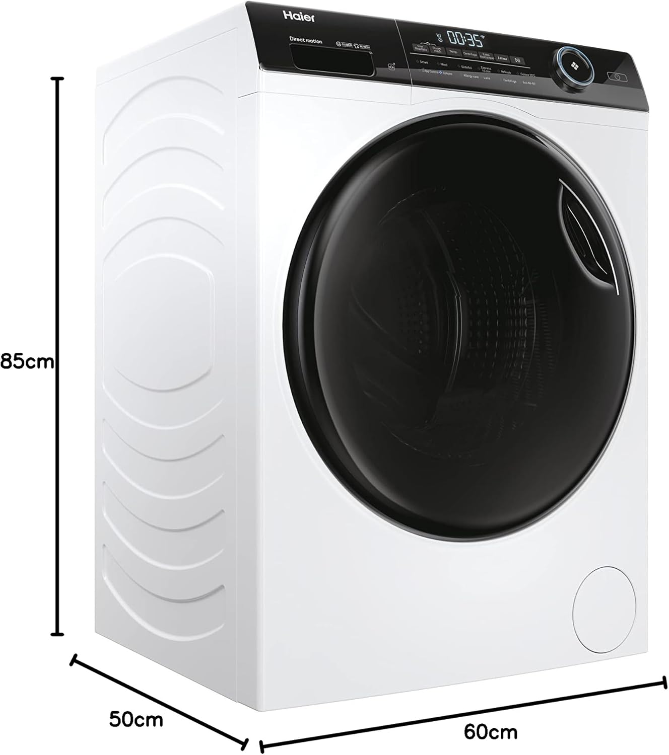 Lavatrice Libera Installazione Caricamento Frontale Haier I-Pro Series 5 HW100-B14959U1 10 kg 1400 Giri/min Bianco