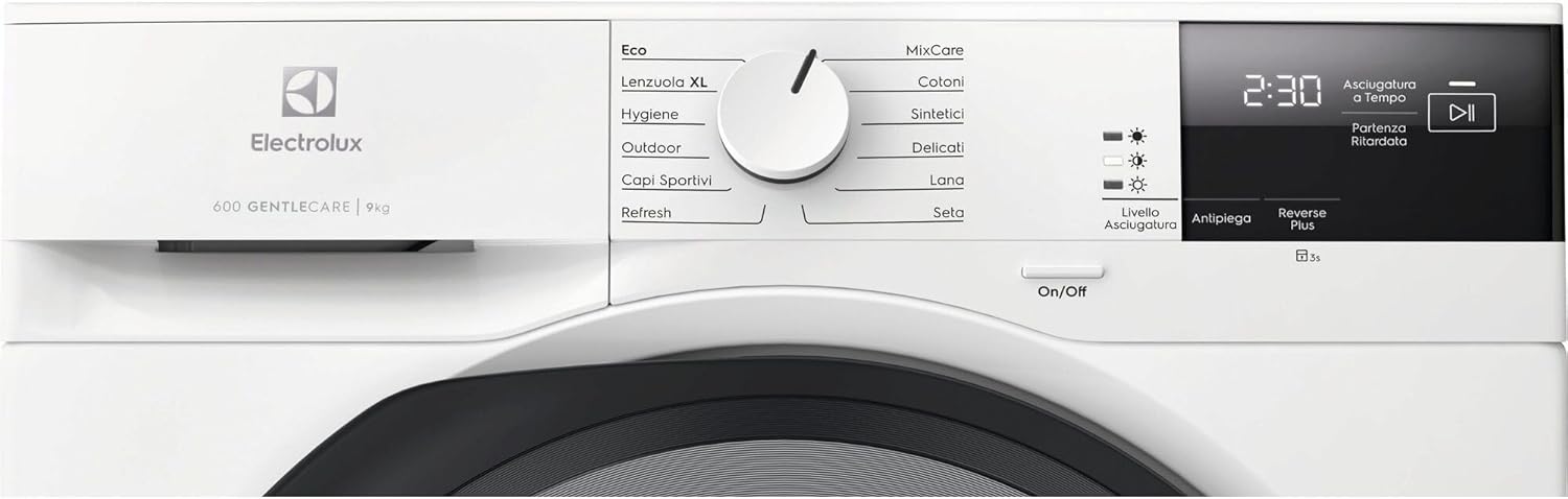Asciugatrice Libera Installazione Caricamento Frontale Electrolux GentleCare 600 EW6H292G 9 kg A++ Bianco