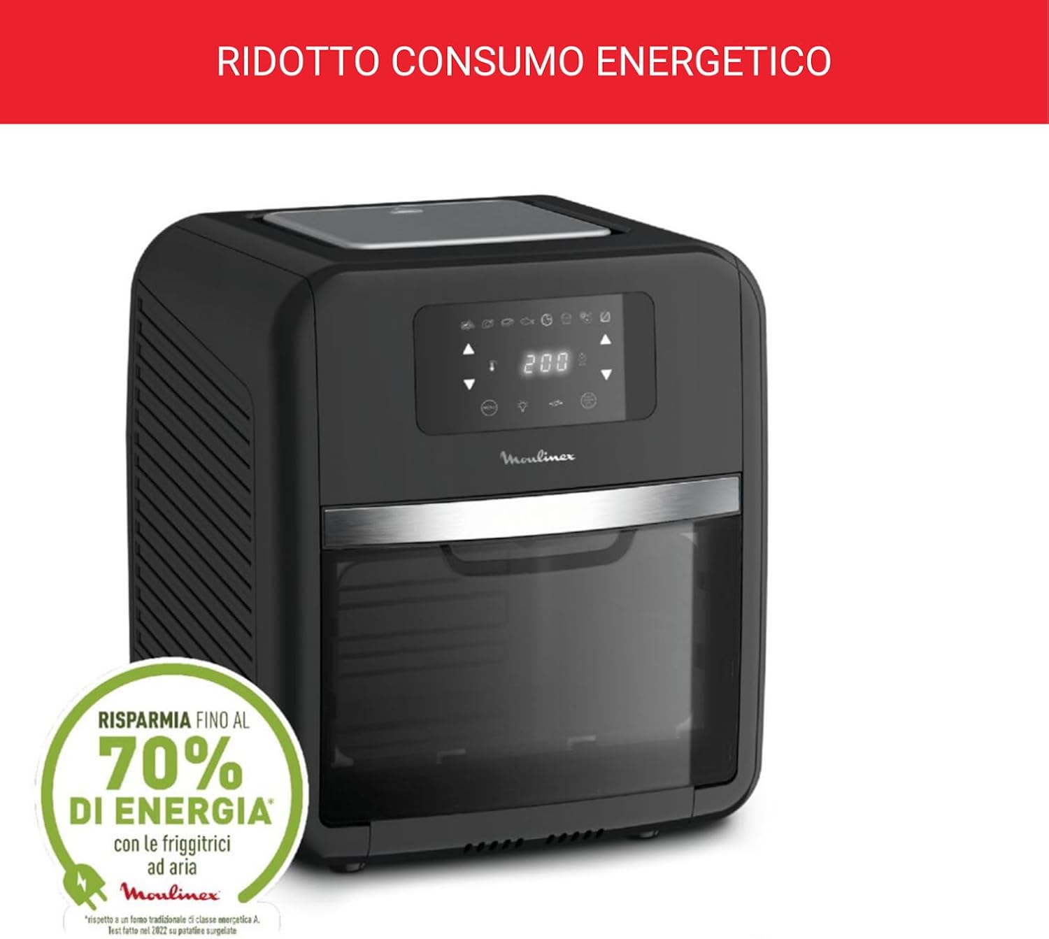 Friggitrice ad Aria Calda Moulinex Oven&Grill 11L Nero