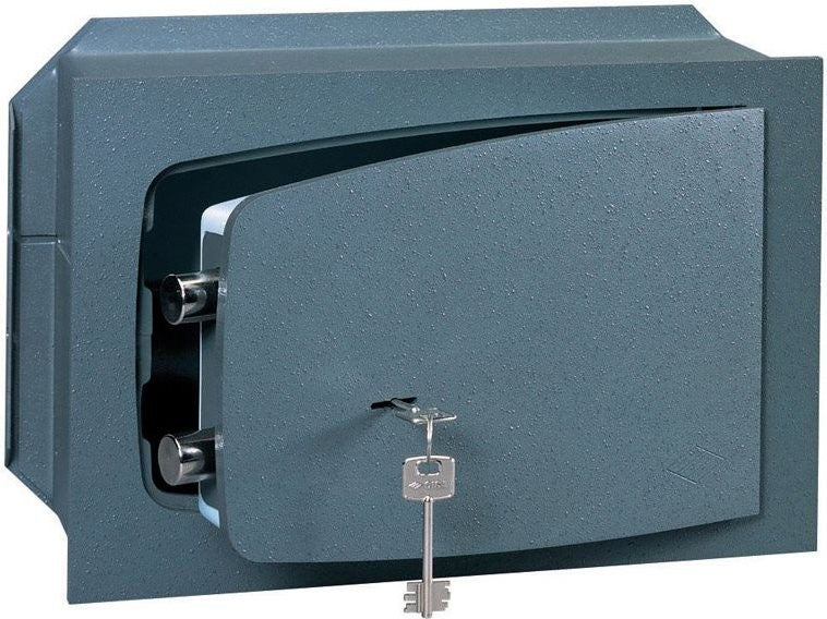 Cassaforte meccanica a muro cm 36x24x19h spessore sportello 8 mm con chiave
