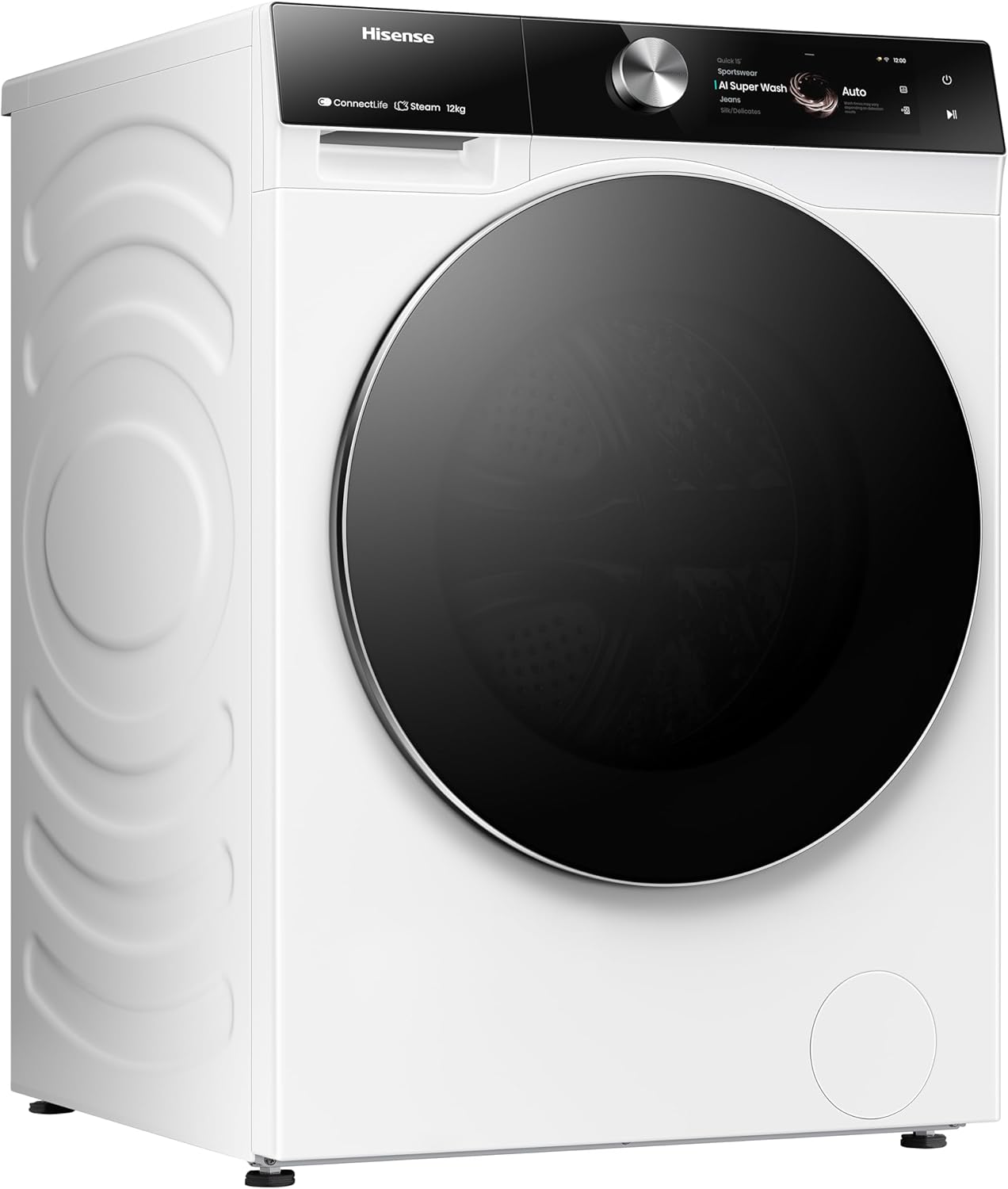 Lavatrice Libera Installazione Caricamento Frontale Hisense WF7S1247BW 12 kg 1400 Giri/min Bianco