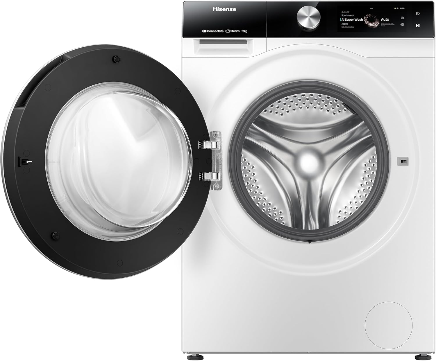 Lavatrice Libera Installazione Caricamento Frontale Hisense WF7S1247BW 12 kg 1400 Giri/min Bianco