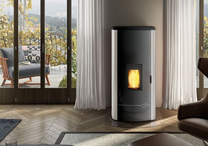 Termostufa a Pellet Palazzetti Ecofire Mirella Idro 10 Kw - Vari Colori