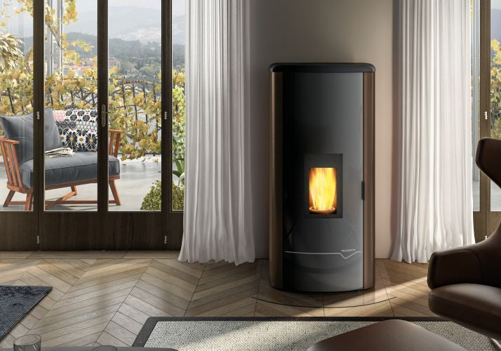 Termostufa a Pellet Palazzetti Ecofire Mirella Idro 10 Kw - Vari Colori
