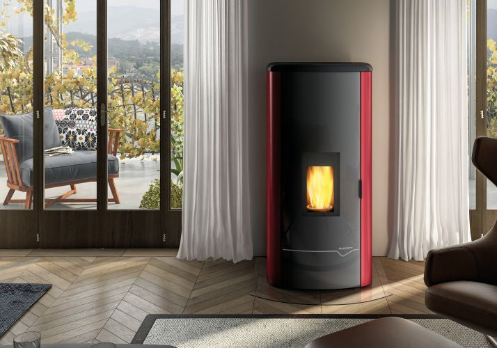 Termostufa a Pellet Palazzetti Ecofire Mirella Idro 10 Kw - Vari Colori