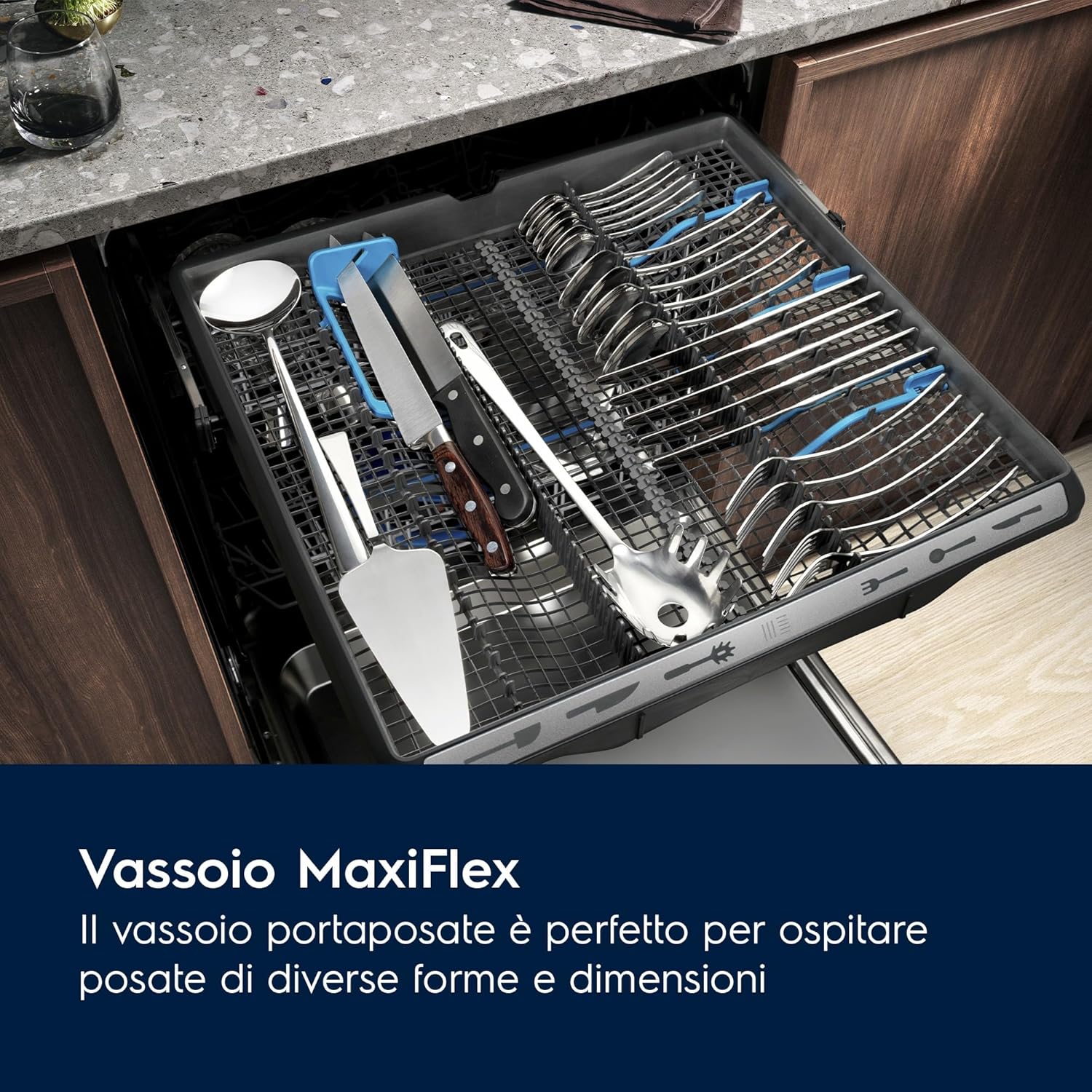 Lavastoviglie Da Incasso A Scomparsa Totale Electrolux Serie 600 EES69400L 15 Coperti Classe C