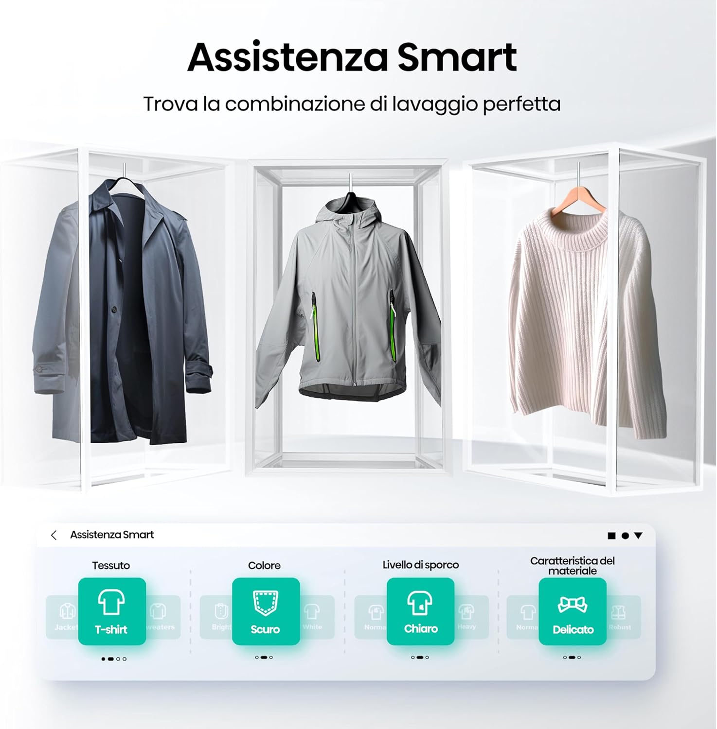 Lavatrice Libera Installazione Caricamento Frontale Hisense WF7S1247BW 12 kg 1400 Giri/min Bianco