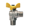 1/2" M/M gas angle valve with butterfly lever