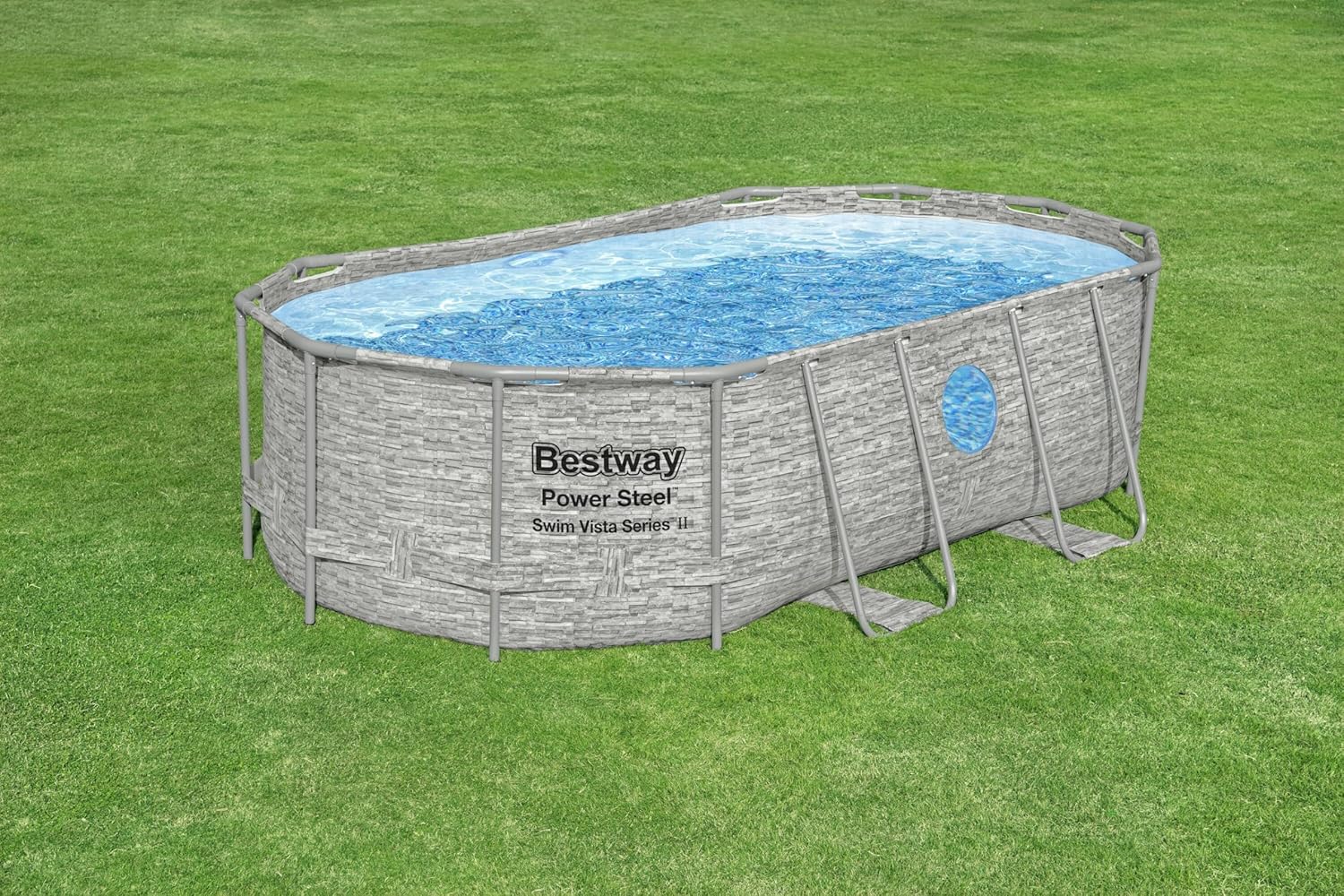 PISCINA BESTWAY C/TELAIO E POMPA OVALE 427X250XH100 - Cod. 56714