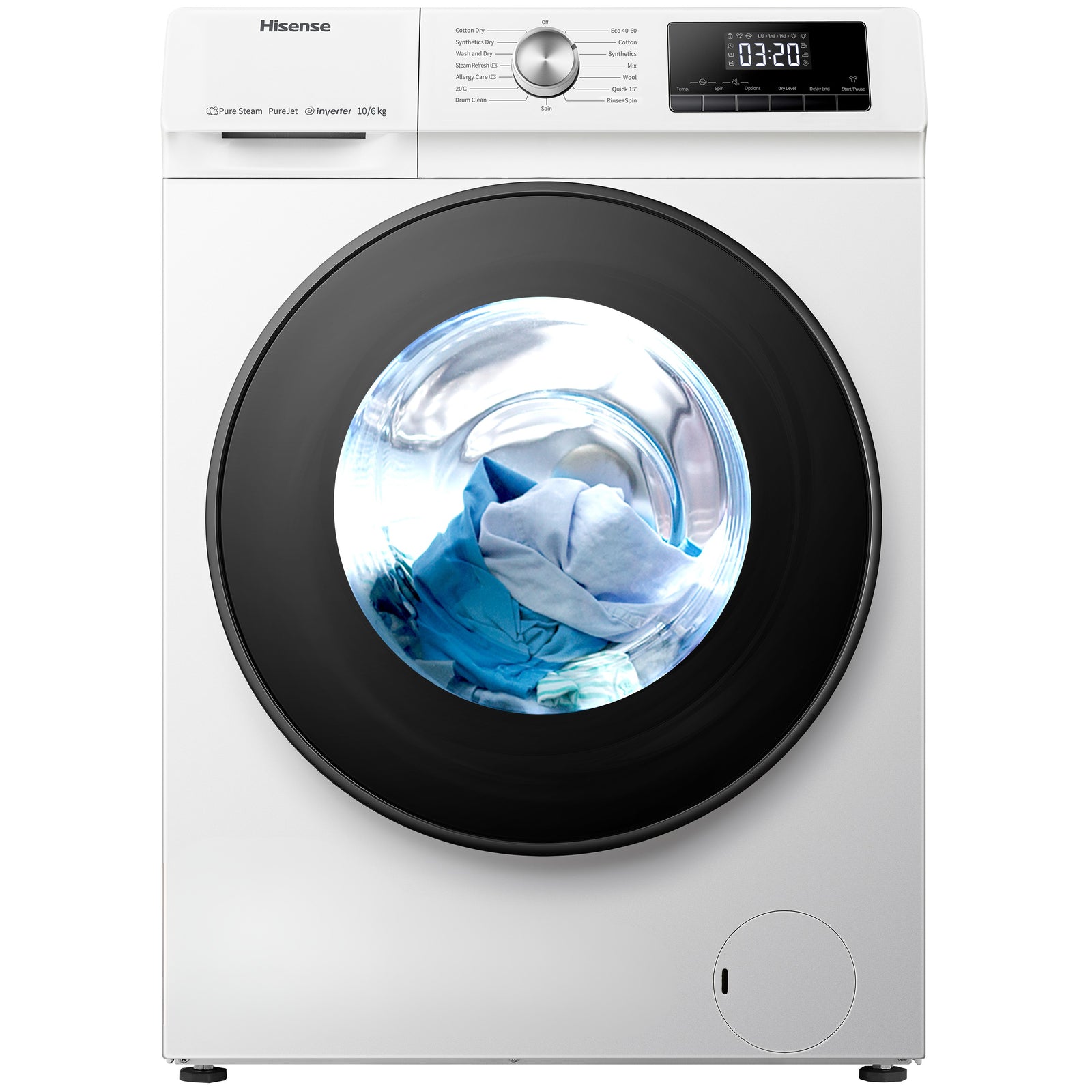Lavasciuga Libera Installazione Caricamento Frontale Hisense WDQA1014EVJM 10/6kg Classe D