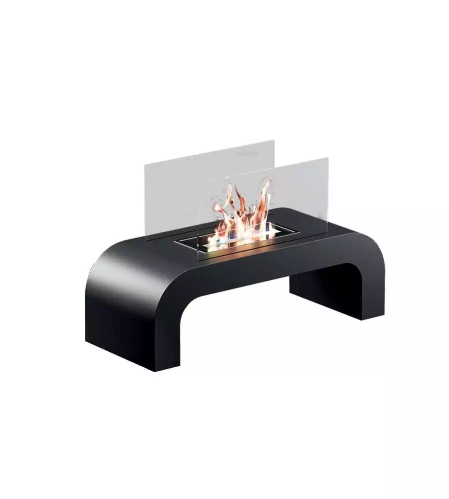 Cheminée à bioéthanol murale TECNOAIR SYSTEM Ruby, modèle VERONA 3,0 kW - Blanche