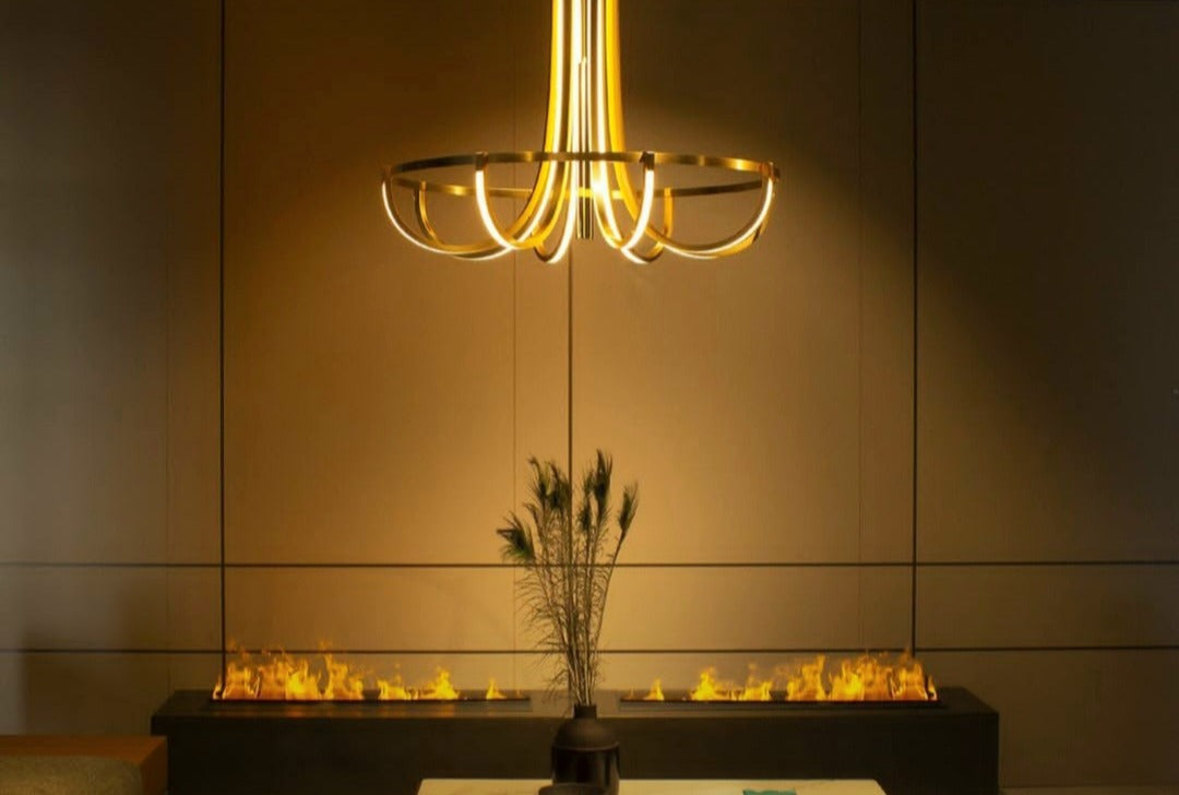 Camino Elettrico ad Acqua MaisonFire Modello BRACE 100 Multicolore (Con Serbatoio)
