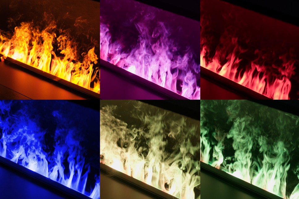 Camino Elettrico ad Acqua MaisonFire Modello BRACE 50 Multicolore (Idraulico)