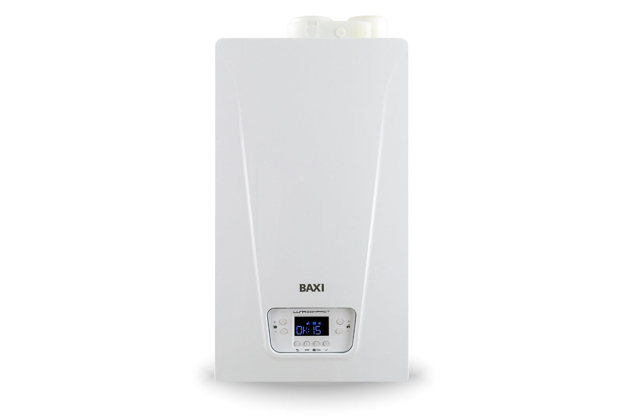 Caldaia a Condensazione Baxi Modello Luna Compact 32 Kw Metano Con Kit Fumi Soppiato Di Serie